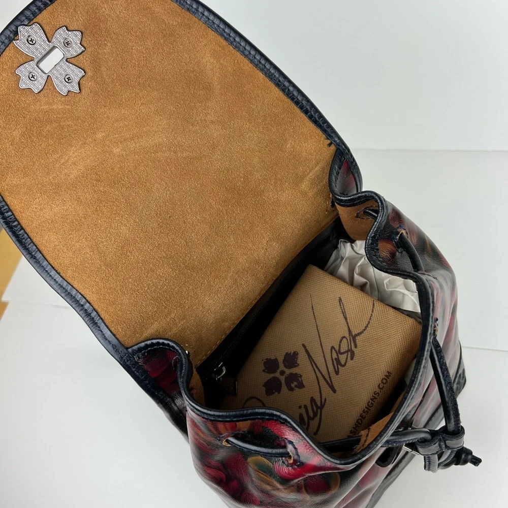 Patricia Nash Rustic Mums Collection Seluci Backpack - Picture 9 of 9